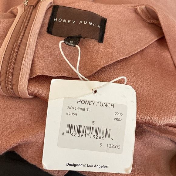 NWT beautiful Honey Punch long sexy, classy dress w/ great slit & neckline - Picture 13 of 14